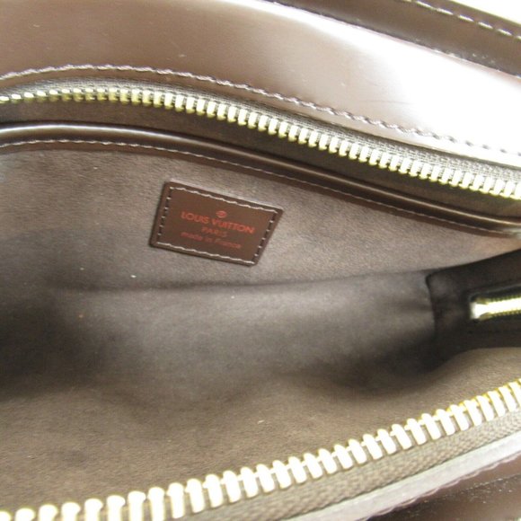 LOUIS VUITTON Saint Louis Clutch Second Bag Damier Ebene Used LV - Picture 7 of 9